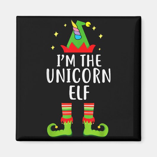 I'm The Unicorn Elf Matching Family Group Christma Magneet (Voorkant)