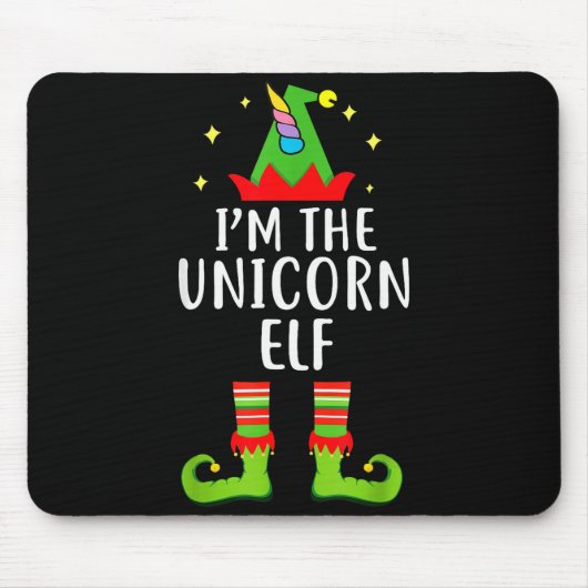 I'm The Unicorn Elf Matching Family Group Christma Muismat (Voorkant)