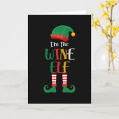 Im The Wine Elf Matching Kerstmis 2021 Kaart (Gele Bloem)
