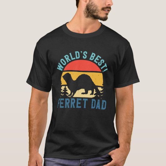 I'm The World's Best Ferret Dad Animal Ferret T-shirt (Voorkant)