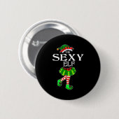 I'm The Y Elf Christmas Matching Family Group Funn Ronde Button 5,7 Cm (Voorkant /achterkant)