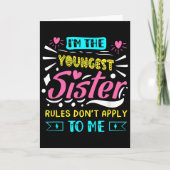 I'm The Youngest Sister Rules Don't Apply To Me Si Kaart (Voorkant)