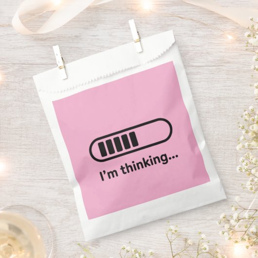 I'm Thinking... Loading Progress Bar Pink Minimali Bedankzakje (Geknipt)