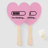 I'm Thinking... Loading Progress Bar Pink Minimali Handwaaier (Voorkant en achterkant)