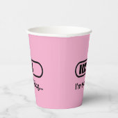 I'm Thinking... Loading Progress Bar Pink Minimali Papieren Bekers (Rechts)