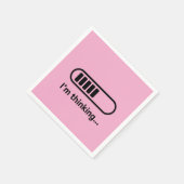 I'm Thinking... Loading Progress Bar Pink Minimali Servet (Hoek)