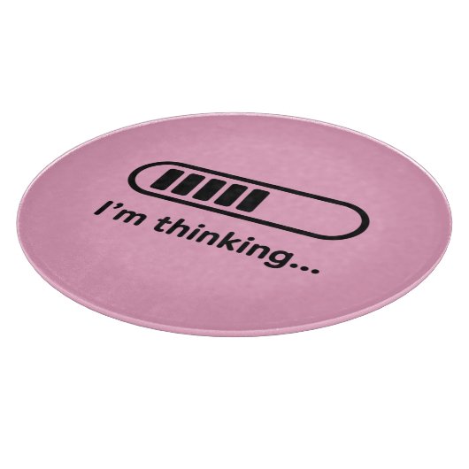 I'm Thinking... Loading Progress Bar Pink Minimali Snijplank (Hoek)