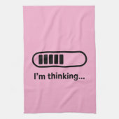 I'm Thinking... Loading Progress Bar Pink Minimali Theedoek (Verticaal)