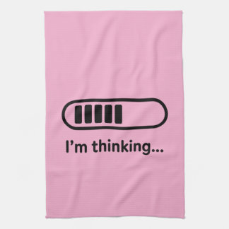 I'm Thinking... Loading Progress Bar Pink Minimali Theedoek