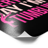 I'm Tumblin Gymnastics Gymnast Gymnastic Lover Gra Foto Afdruk (Hoek)