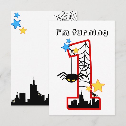 i'm turning 1-kaart spider kaart (Voorkant / Achterkant)