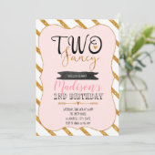 Im twee fancy partijuitnodiging kaart (Staand voorkant)