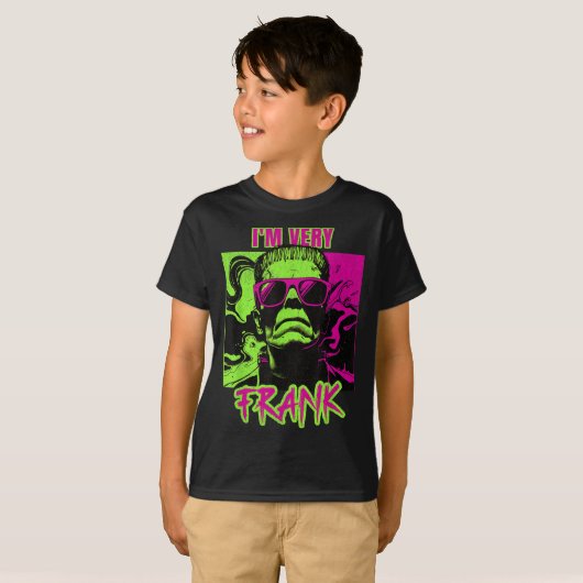I'm Very Frank Funny Frankenstein Halloween Costum T-shirt (Voorkant volledig)