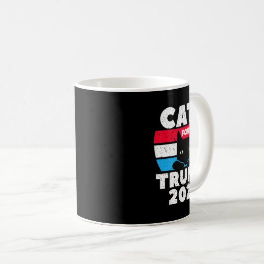 I'm Voting Cats For Trump Election Dete  Koffiemok (Voorkant rechts)