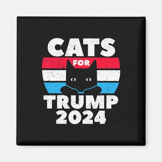 I'm Voting Cats For Trump Election Dete  Magneet (Voorkant)