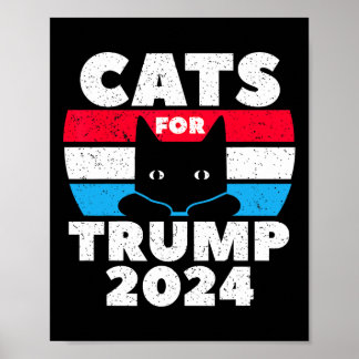 I'm Voting Cats For Trump Election Dete  Poster