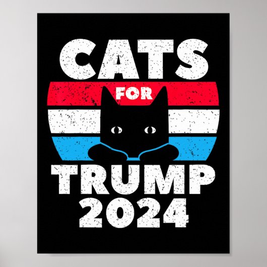 I'm Voting Cats For Trump Election Dete  Poster (Voorkant)