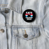 I'm Voting Cats For Trump Election Dete  Ronde Button 5,7 Cm (In situ)