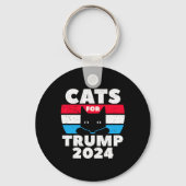 I'm Voting Cats For Trump Election Dete  Sleutelhanger (Voorkant)