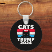 I'm Voting Cats For Trump Election Dete  Sleutelhanger (Voorkant)