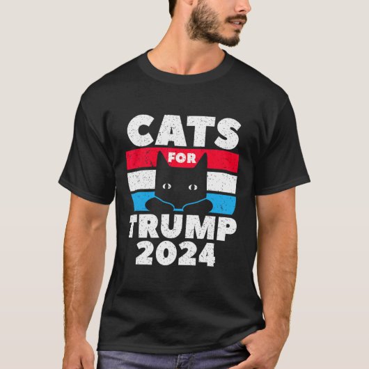 I'm Voting Cats For Trump Election Dete  T-shirt (Voorkant)