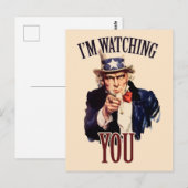 I'm watching YOU Briefkaart (Voorkant / Achterkant)