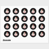 Im Watching You Christmas Santa Claus Ronde Sticker (Vel)