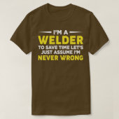Im Welder om tijd te sparen laat enkel het Lassen  T-shirt (Design voorkant)
