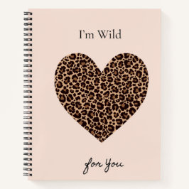 I'm Wild for You Valentine's Day Card Notitieboek