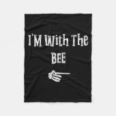 I'm With Bee Halloween Costume Funny Couples Match Fleece Deken (Voorkant)