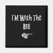 I'm With Bee Halloween Costume Funny Couples Match Magneet (Voorkant)