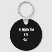 I'm With Bee Halloween Costume Funny Couples Match Sleutelhanger (Voorkant)