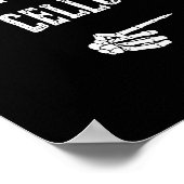 I'm With Cello Halloween Costume Funny Couples Mat Poster (Hoek)