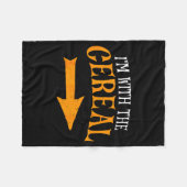 I'm With Cereal Halloween Costume Funny Couples Ce Fleece Deken (Voorkant (Horizontaal))