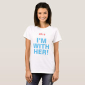 "I'M WITH HER!" Team Jersey T-shirt (Voorkant volledig)