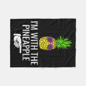 I'm With Ne Shirt Funny Ne Halloween Costume  Fleece Deken (Voorkant (Horizontaal))