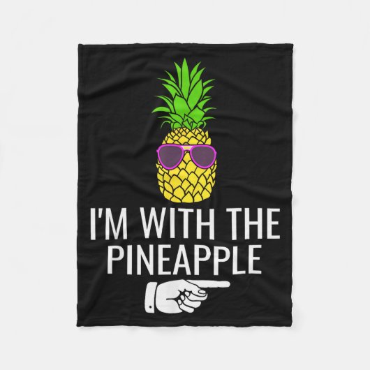 I'm With Ne Shirt Funny Ne Halloween Costume  Fleece Deken (Voorkant)