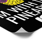 I'm With Ne Shirt Funny Ne Halloween Costume  Poster (Hoek)