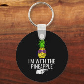 I'm With Ne Shirt Funny Ne Halloween Costume Sleutelhanger (Voorkant)