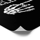 I'm With Skeleton Funny Couples Matching Halloween Poster (Hoek)