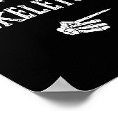 I'm With Skeleton Halloween Costume Funny Couples  Poster (Hoek)