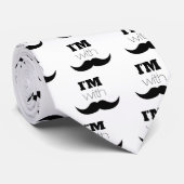 I'm With Snorhaar Stropdas (Opgerold)