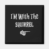 I'm With Squirrel Halloween Costume Funny Couples Magneet (Voorkant)