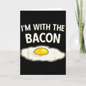 I'm With The Bacon Eggs Easy Halloween Matching Co Kaart (Voorkant)
