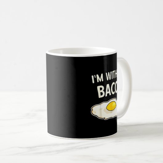I'm With The Bacon Eggs Easy Halloween Matching Co Koffiemok (Voorkant rechts)