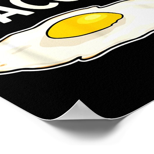 I'm With The Bacon Eggs Easy Halloween Matching Co Poster (Hoek)