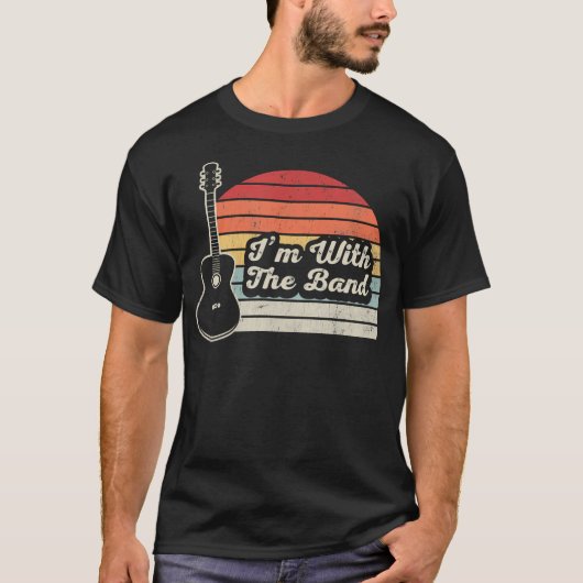 I'M With The Band Acoustic Guitar T-shirt (Voorkant)
