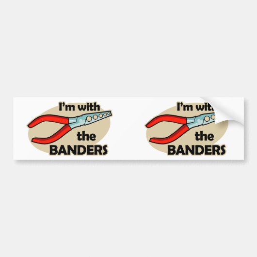 I'm With The Banders Bumpersticker (Voorkant)