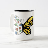 I'm with the Banned Tweekleurige Koffiemok (Voorkant links)