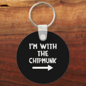 I'm With The Chipmunk Matching Couple Halloween Co Sleutelhanger (Voorkant)